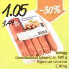 Магазин:Säästumarket,Скидка:Куриные сосиски