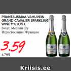 PRANTSUSMAA VAHUVEIN
GRAND CAVALIER SPARKLING
WINE 