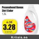 Pesuvahend Bonux 3in1 Color, 1,3 l