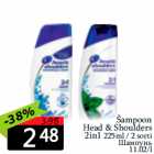 Allahindlus - Šampoon
Head & Shoulders
2in1 