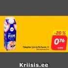 Магазин:Hüper Rimi, Rimi, Mini Rimi,Скидка:Цельное молоко