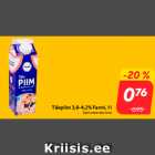 Täispiim 3,8-4,2% Farmi, 1 l
