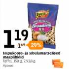 HAPUKOORE- JA SIBULAMAITSELISED MAAPÄHKLID
