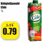 Köögiviljamahl
Cido
1L