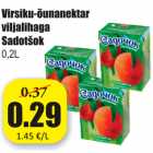 Virsiku-õunanektar viljalihaga Sadotšok 0,2 l
