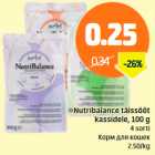 Allahindlus - Nutribalance täissööt kassidele, 100 g / 4 sorti