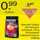 Allahindlus - Nescafe Classic 3in1 lahustuv kohvijook