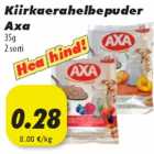 Allahindlus - Kiirkaerahelbepuder Axa  35g 2 sorti