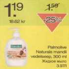 Allahindlus - Palmolive Naturals mandli vedelseep