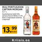 MUU PIIRITUSJOOK
CAPTAIN MORGAN
0,7 L