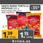 Allahindlus - SANTA MARIA TORTILLA
KRÕPSUD 185 g