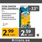 Allahindlus - DON SIMON
APELSINIMAHL
2 L