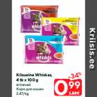 Kiisueine Whiskas,
4 tk x 100 g

