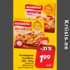 Магазин:Hüper Rimi, Rimi, Mini Rimi,Скидка:Пицца
Grandiosa,
300-310 г