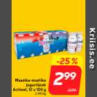 Allahindlus - Maasika-mustika
jogurtijook
Actimel, 12 x 100 g