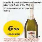 Itaalia kpv-kvaliteet-vahuvein Martini Asti