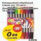 Allahindlus - Kahepoolsed viltpliiatsid Colour joy,10 värvi