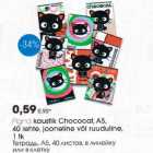 Kaustik Chococat, A5, 40 lehte, jooneline või ruuduline, 1 tk
