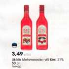 Liköör Metsmaasika või Kirsi 2l% 50 cl