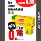 Allahindlus - Tee Lipton Yellon Yellow Label