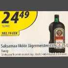 Allahindlus - Saksamaa liköör Jägermeister