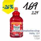 Metsvaarikamaitseline siirup Heliis, 1,5 l
