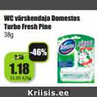 Allahindlus - WC värskendaja Domestos
Turbo Fresh Pine
38g
