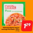 Магазин:Hüper Rimi, Rimi, Mini Rimi,Скидка:Замороженная пицца с ветчиной и
с грибами Rimi Basic, 325 г