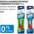 BIOVELA KUUMSUITSUTATUD KABANOSSI PULGAD 45 g