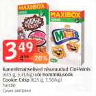 Allahindlus - Kannelimaitselised nisuruudud Cini-Minis (645 g) või hommikusöök Cookie Crisp (625 g) 