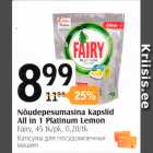Nõudepesumasina kapslid All in 1 Platinum Lemon