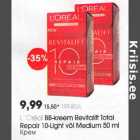 Allahindlus - L"Oreal BB-kreem Revitalift Total Rерair 10-Light või Medium 50 ml 