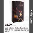 Allahindlus - Viski Johnnie Walker Black Label 40% 70 cl, 2 klaasiga, kinkekarbis 