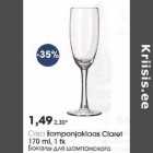 Сrisa šampanjaklaas Сlarеt l70 ml, l tk