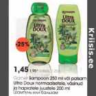 Garniеr šamрооn 250 ml või palsam Ultra Doux normaalsetele, väsinud ja hapratele juustele 200 ml