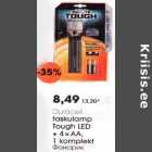 Duraсеl taskulamp Tough LED + 4хАА,l komplekt