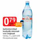 Allahindlus - Karboniseeritud
looduslik mineraalvesi
Originaal