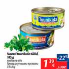 Suured tuunikala tükid, 185 g