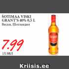 ŠOTIMAA VISKI
GRANT’S