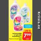 Allahindlus - Surf pesuvedelik
ja -geel, 2,8 l,
40 pesukorda****