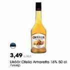 Liköör Ofelia Amaretto 16% 50 cl