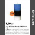 Flоra küünal silinder, 7 х 20 cm,
1tk