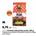 Vilma õhukese pitsapõhja pulber 400 g