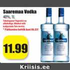 Allahindlus - Saaremaa Vodka
40%, 1L