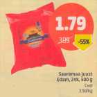 Saaremaa juust Edam, 24%, 500 g