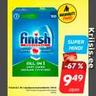 Finish ALL IN 1 nõudepesumasinatabletid, 100 tk