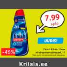 Allahindlus - Finish All-in-1 Max
nõudepesumasinageel, 1 l