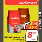 Магазин:Hüper Rimi, Rimi, Mini Rimi,Скидка:Кофе в зернах Lavazza, 1 кг
