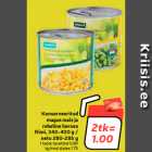 Магазин:Hüper Rimi, Rimi, Mini Rimi,Скидка:Консервированная
сладкая кукуруза и
зеленый
горох
Rimi