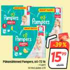 Püksmähkmed Pampers, 60-72 tk